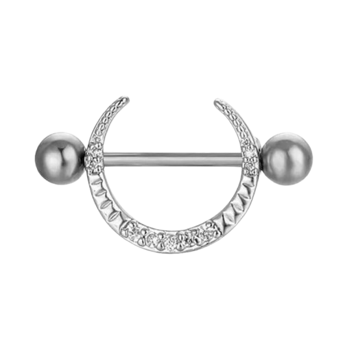 Piercing de téton pendentif argent - piercings Piercing de téton pendentif argent - piercings