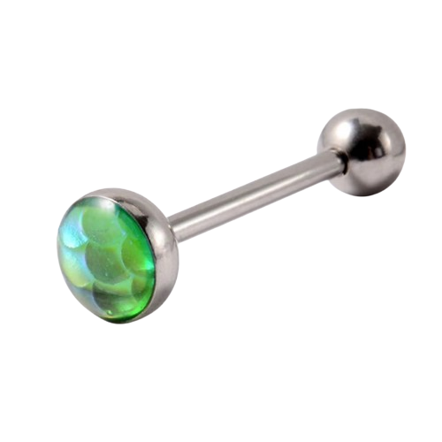 piercing-langue-boule-vert