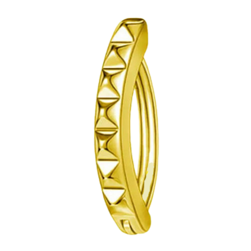 piercing nombril anneau doré