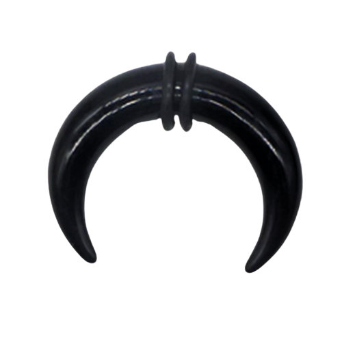 piercing-écarteur-lune-noir