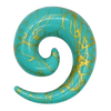piercing-écarteur-spirale-vert