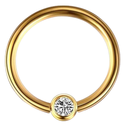 Piercing Lèvre Anneau Strass