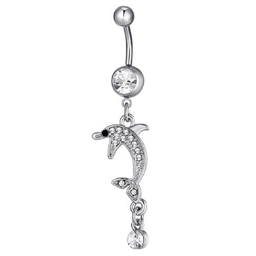 piercing-nombril-dauphin-argent