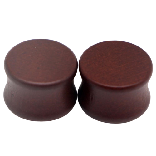 piercing-plug-en-bois-marron