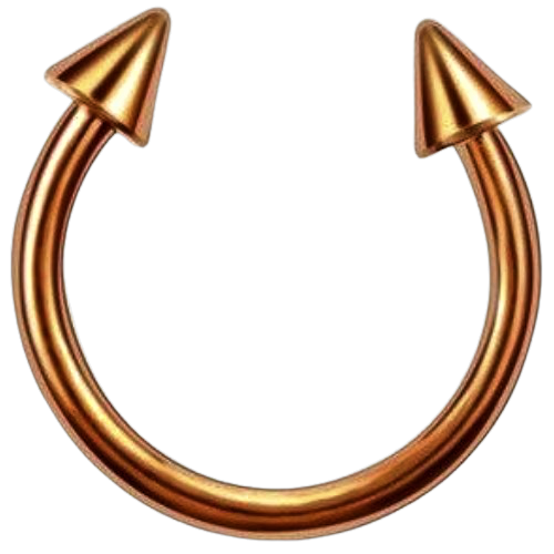 piercing-arcade-fer-à-cheval-pointe-or-rose