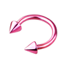 piercing-oreille-tragus-fer-à-cheval-pointes-rose