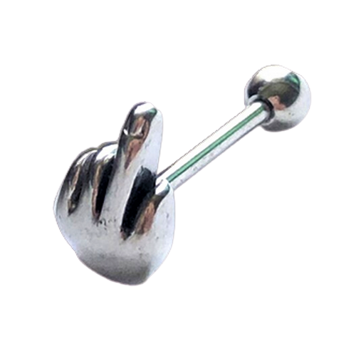 piercing-langue-doigt-d'honneur