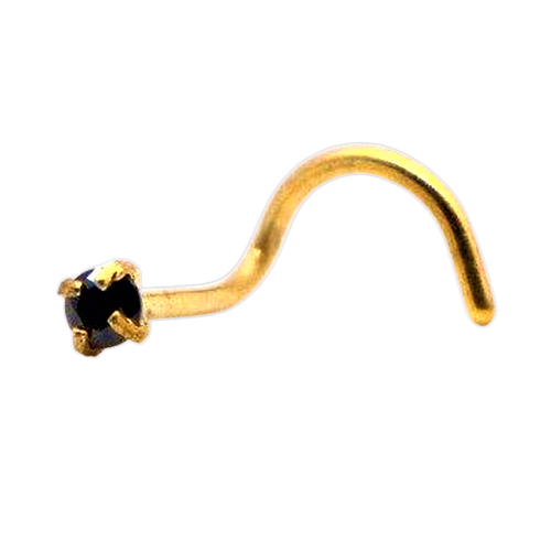 Piercing Nez Tige Courbée Strass