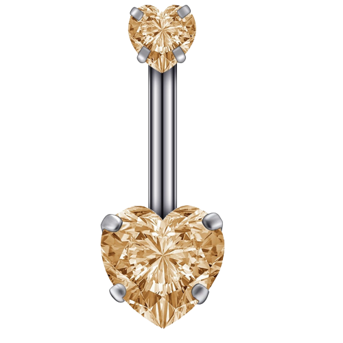 Piercing Nombril Cœur Couleur