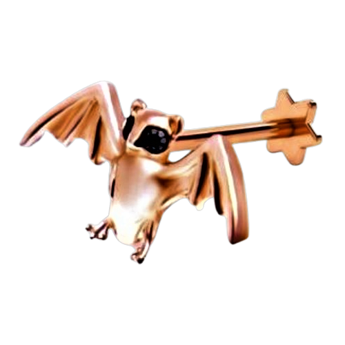 Mesnt 1 Paire Ecarteur Oreille, Chauve-Souris Avec Cubic