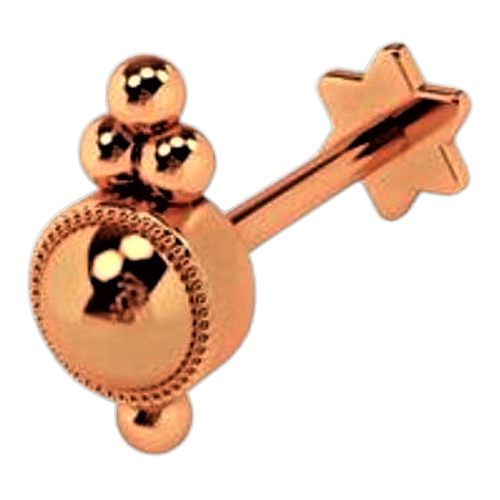 piercing-oreille-tragus-élégant-or-rose