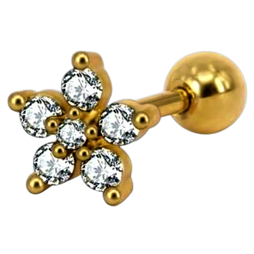 Piercing Oreille Tragus Fleur Originale