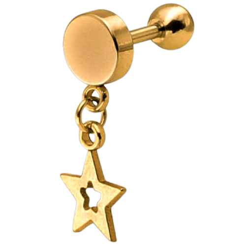 piercing-oreille-tragus-pendentif-étoile-or-jaune