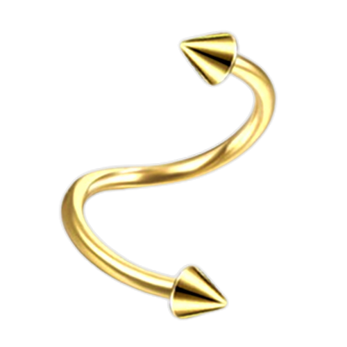 piercing-oreille-tragus-spirale-dorée