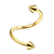 piercing-oreille-tragus-spirale-dorée