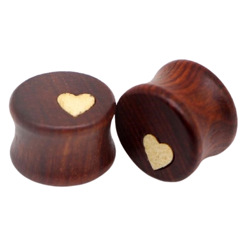 piercing-plug-en-bois-rond-cœur