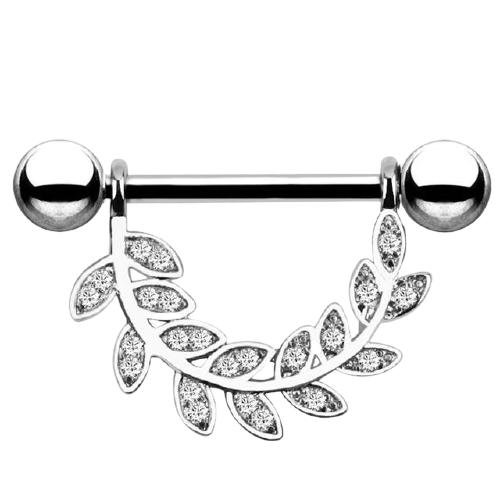 piercing-téton-laurier-argent